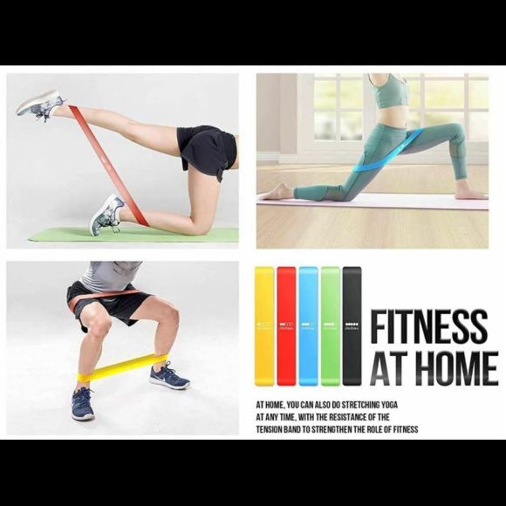 Resistance Bands Set (17pcs) Fitness Bands Exercise Bands with Door Anchor New - Picture 4 of 7